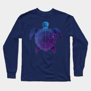 Galaxy Sea Turtle Geometric Animal Long Sleeve T-Shirt